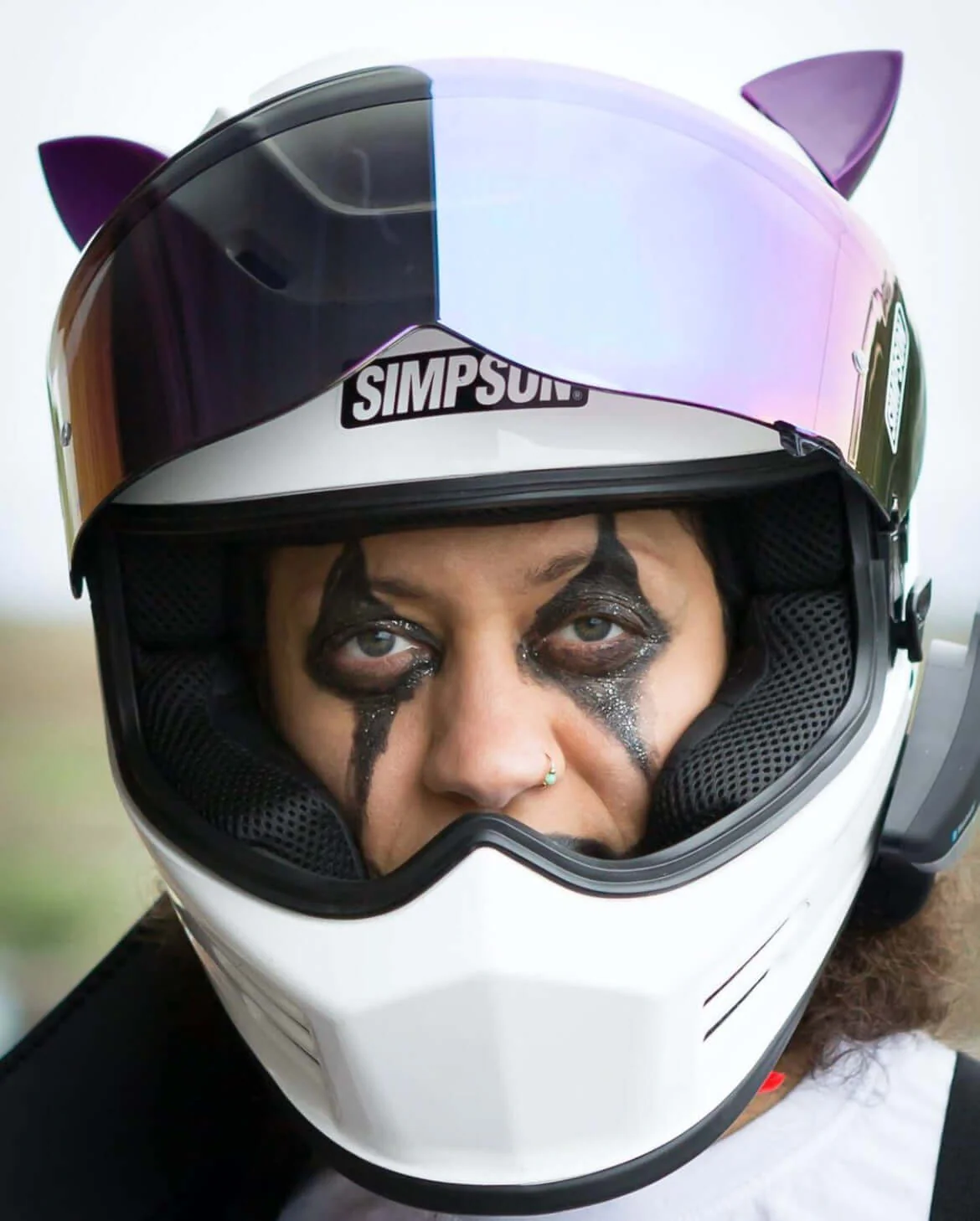 MagNeatOhz: Cat Ears for Helmet Purple - Image 8