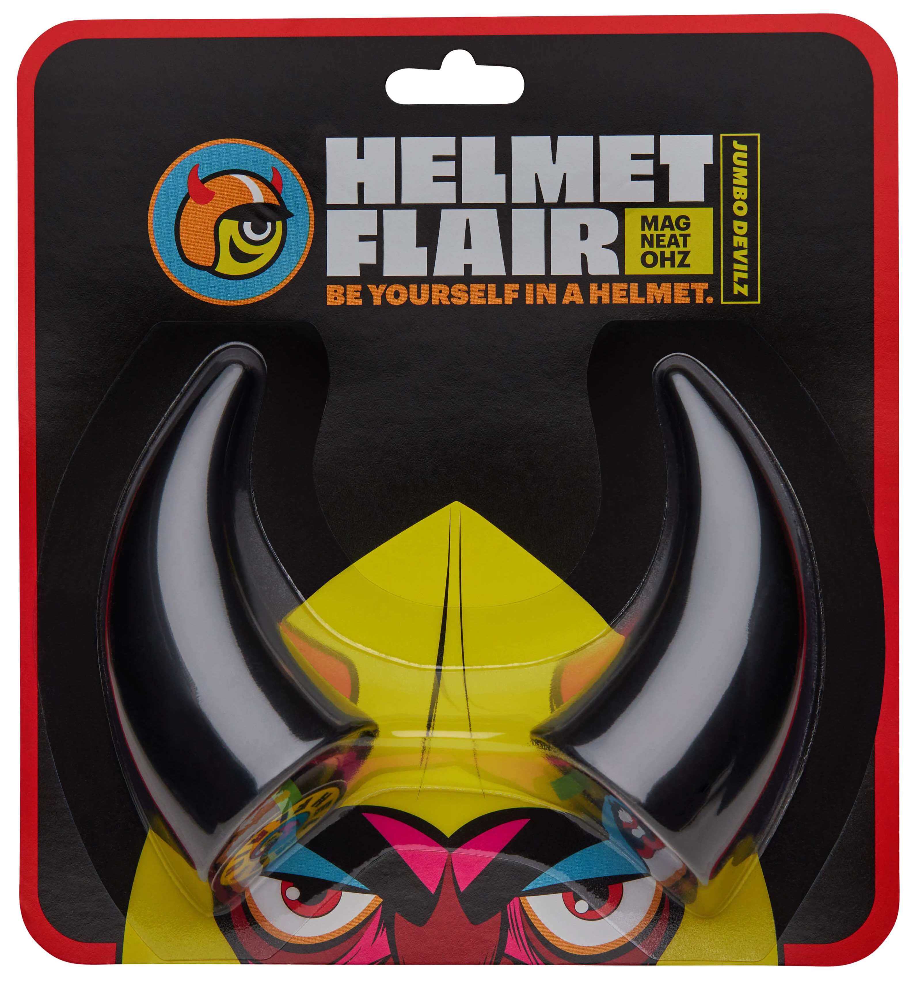 MagNeatOhz: Large Black Devil Horns for Helmet - Image 4