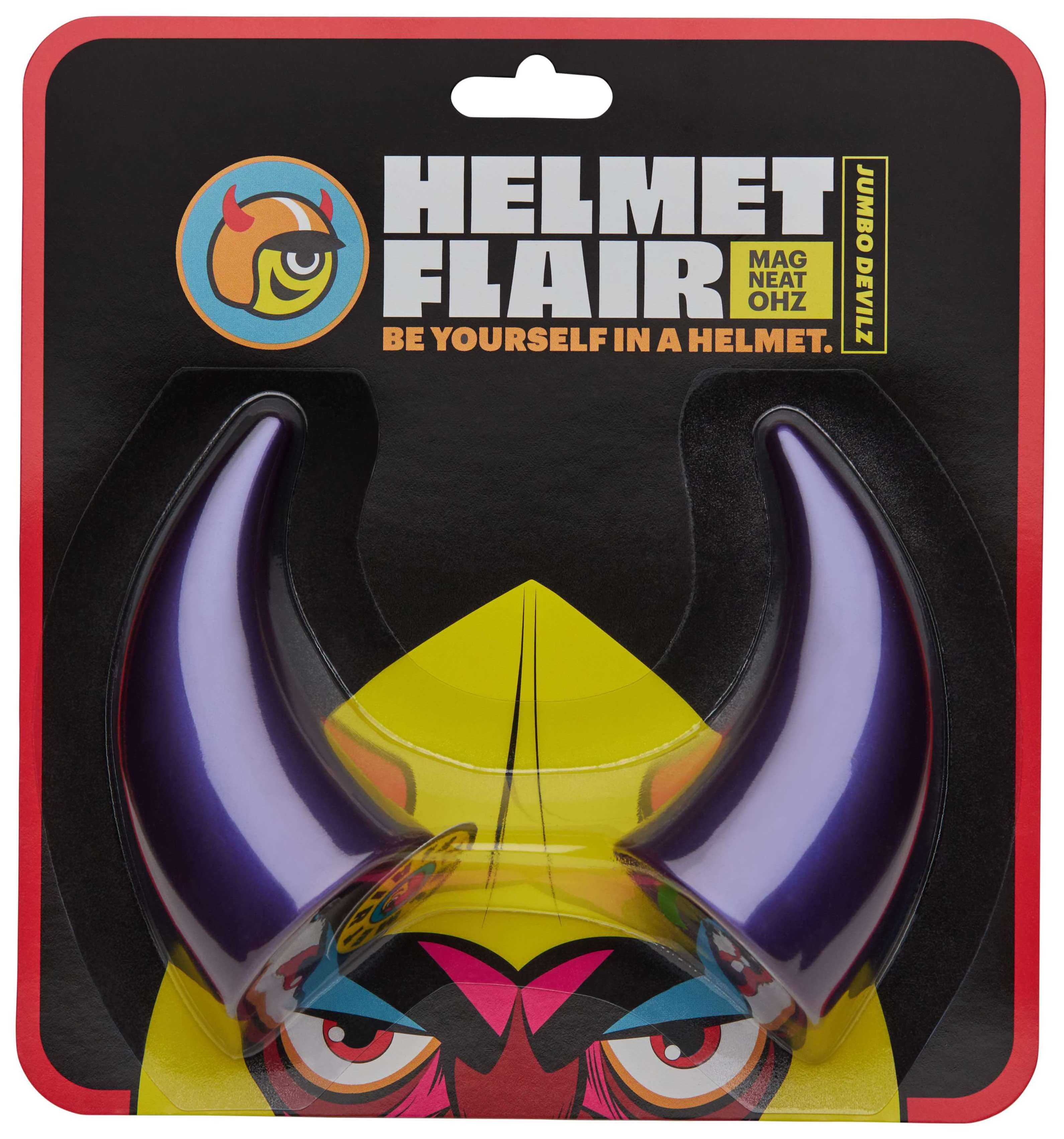 MagNeatOhz: Large Purple Devil Horns for Helmet - Image 4