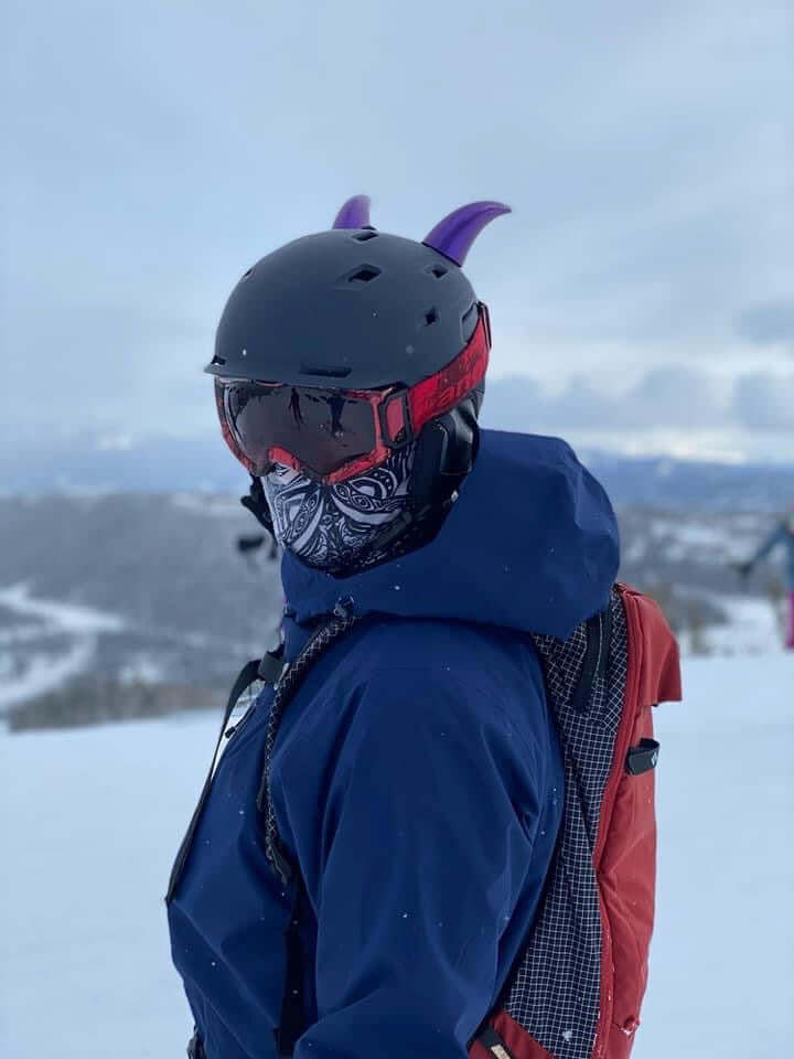 MagNeatOhz: Large Purple Devil Horns for Helmet - Image 7