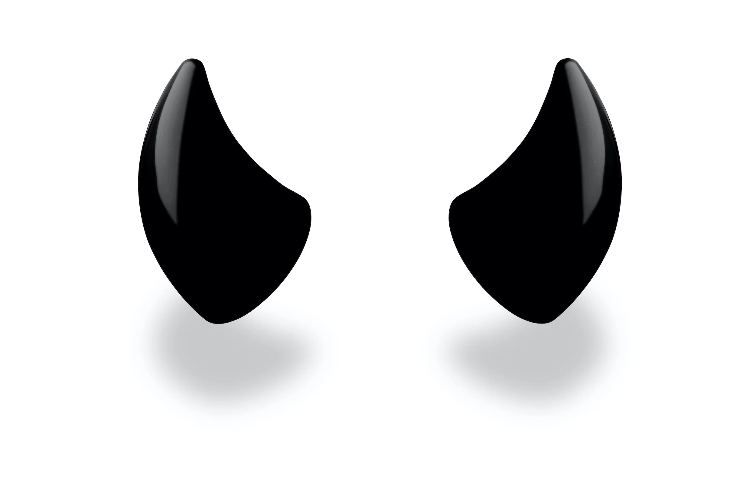 MagNeatOhz: Small Black Devil Horns for Helmet - Image 2