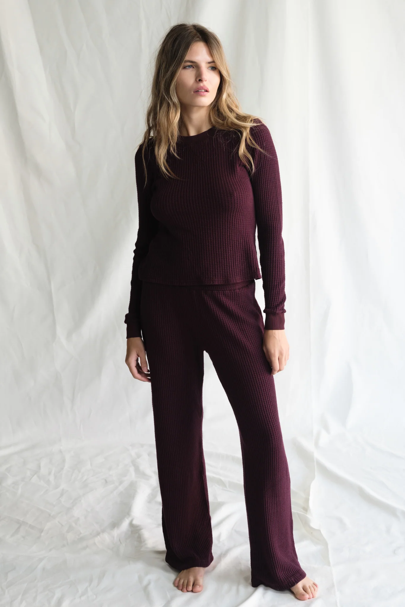 Maine Waffle Long Sleeve Top - Image 5