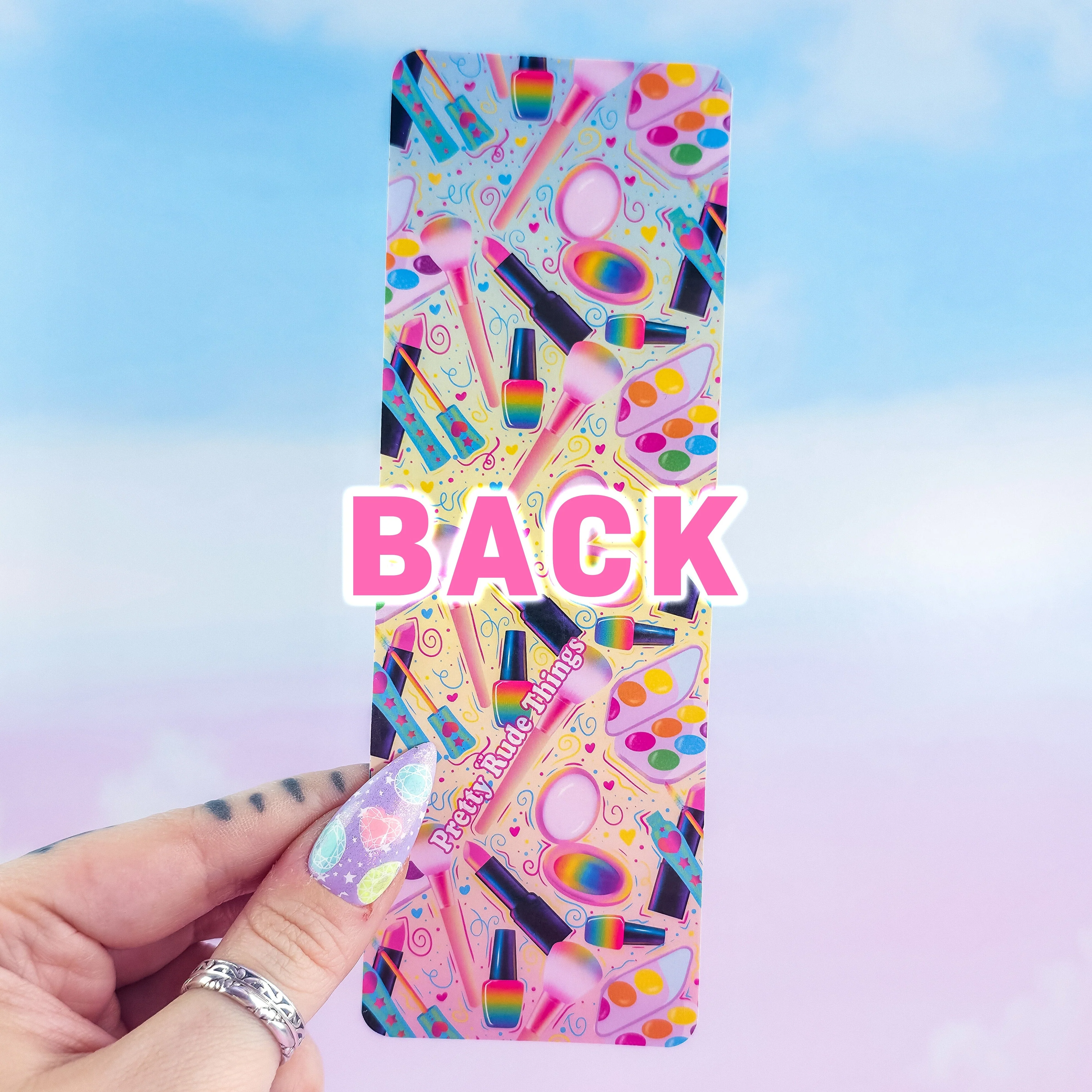 Makeup Holographic Bookmark – Cute Colorful Beauty Bookmark, Book Lover Gift - Image 6