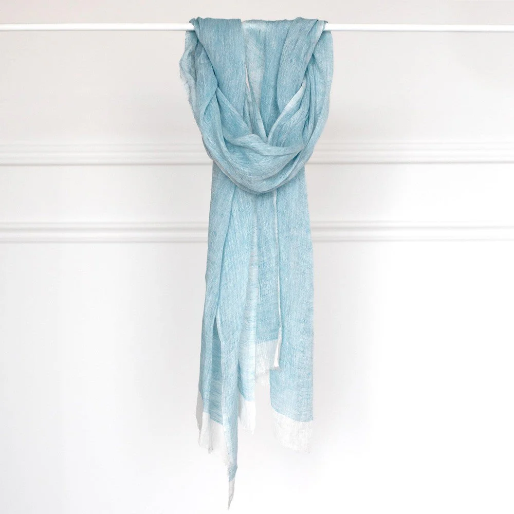Mariam Handwoven Linen Scarf - Image 11