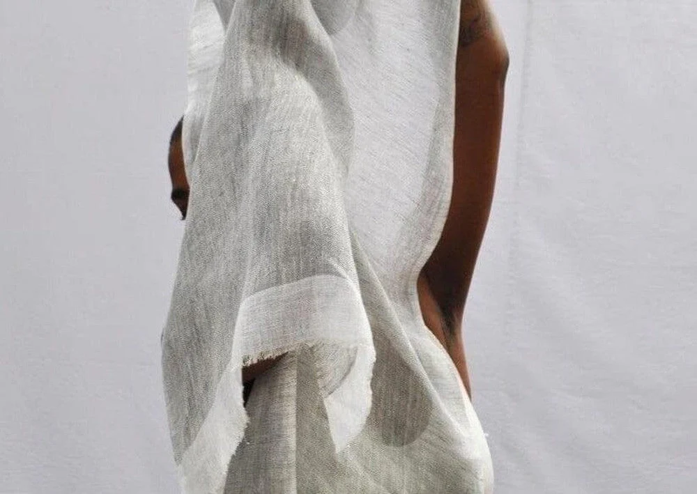 Mariam Handwoven Linen Scarf - Image 7
