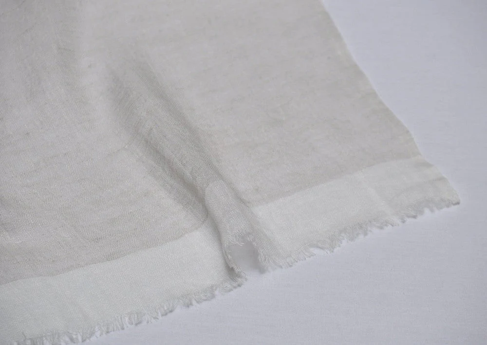 Mariam Handwoven Linen Scarf - Image 8
