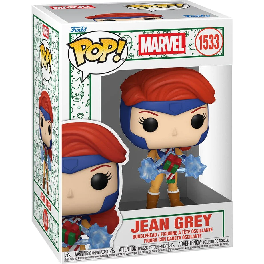 Marvel Holiday Jean Grey Funko Pop! Vinyl Figure #1533 - Image 2