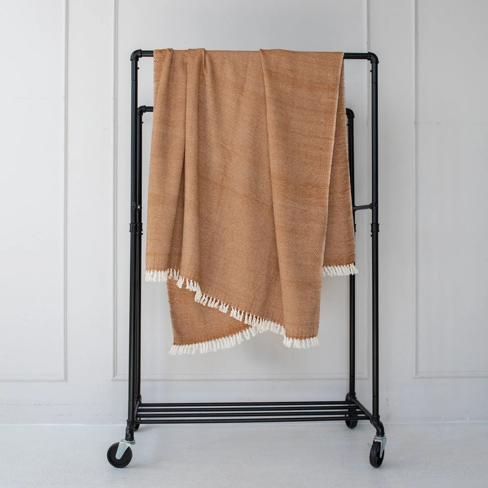 Mechot Handwoven Ethiopian Cotton Throw Blanket - Image 10