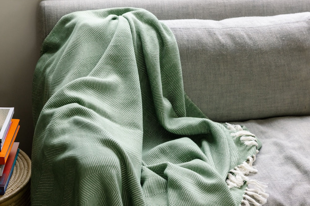 Mechot Handwoven Ethiopian Cotton Throw Blanket - Image 4
