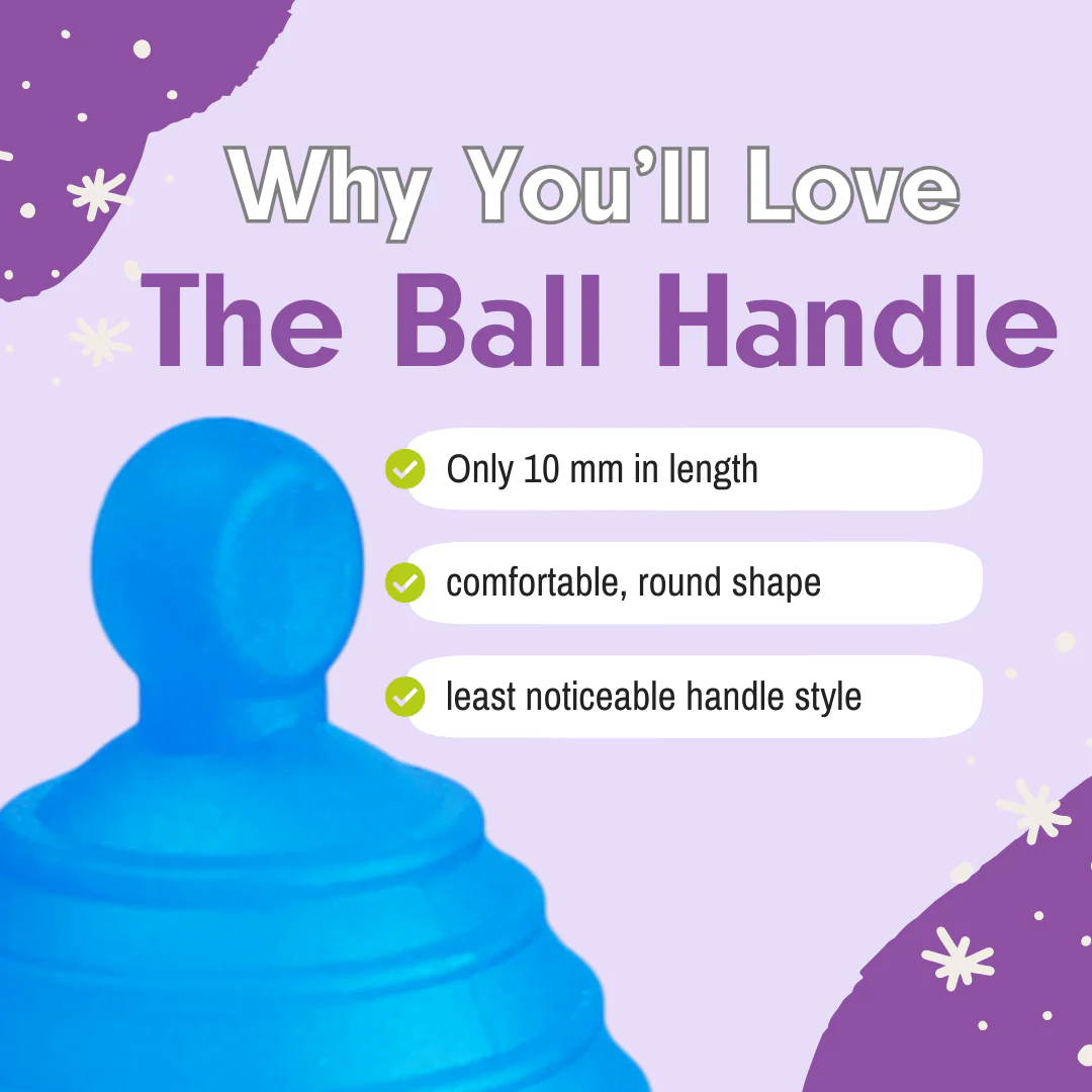 MeLuna Menstrual Cup -Me Luna- Ball Handle, SPORT - Image 2