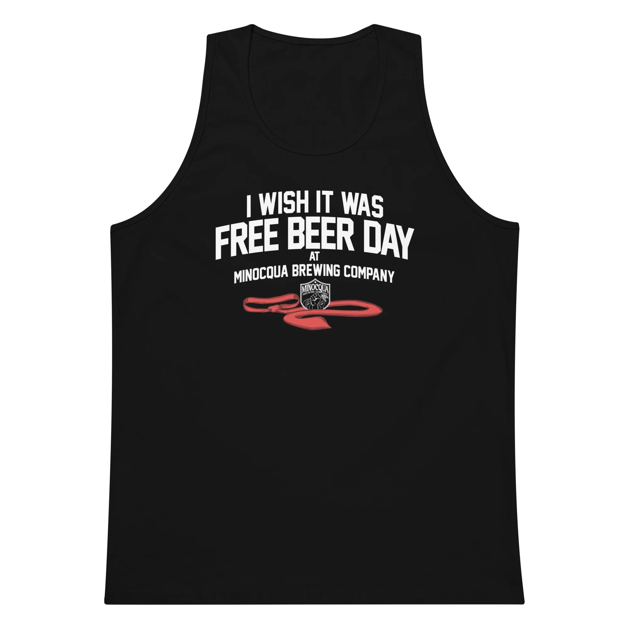 Free Beer Day Tank Top (White Print) - Image 2