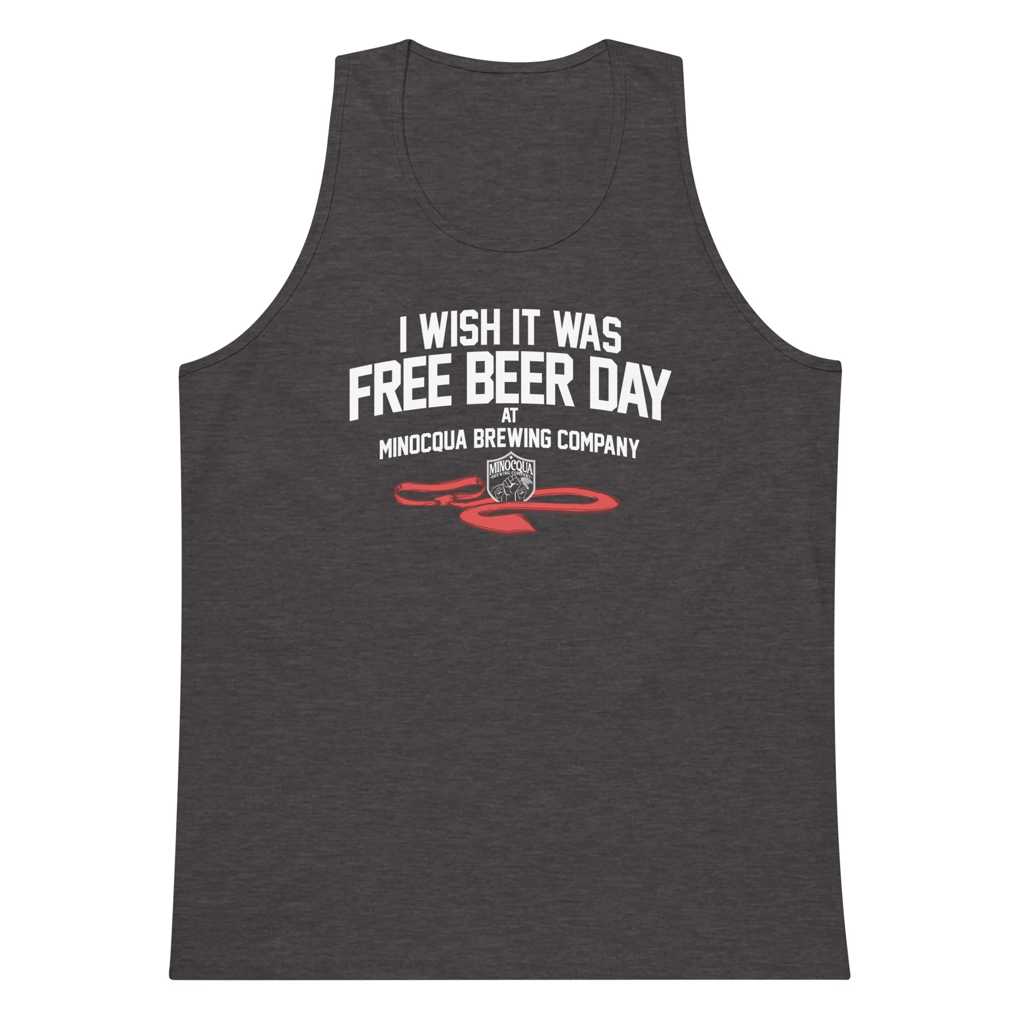 Free Beer Day Tank Top (White Print) - Image 3