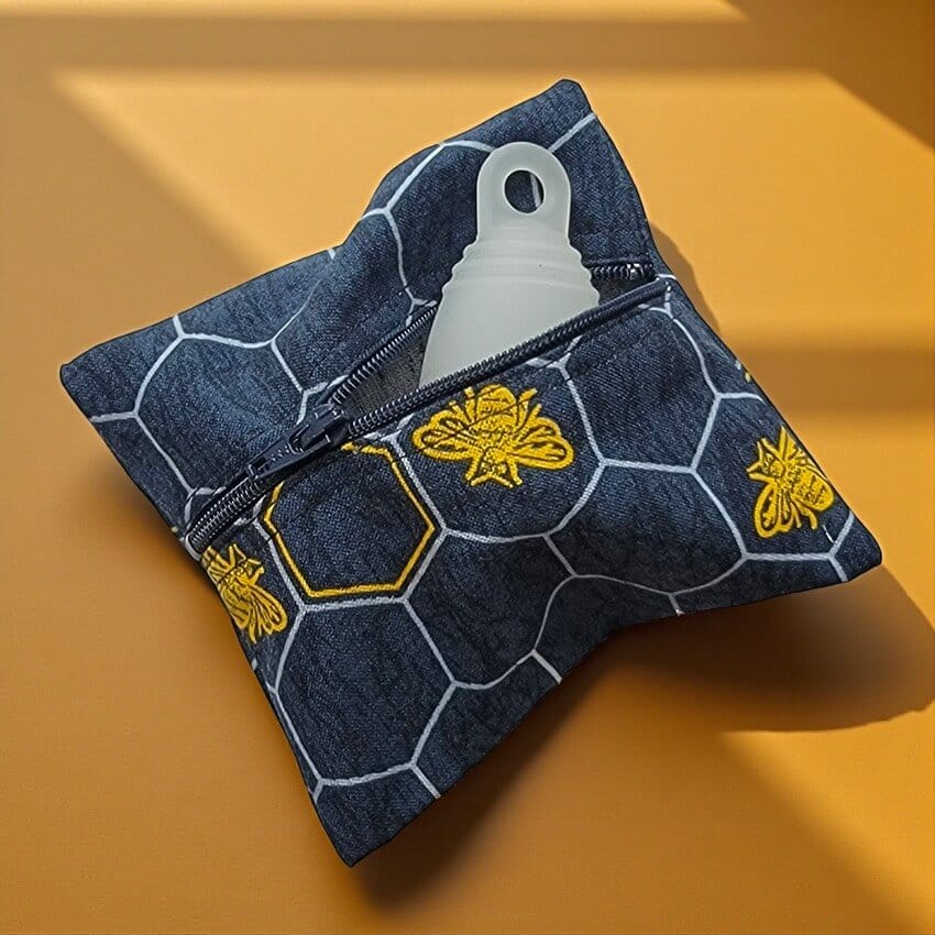 Menstrual Cup Pouch w/Zipper - Nature Themes - Image 4