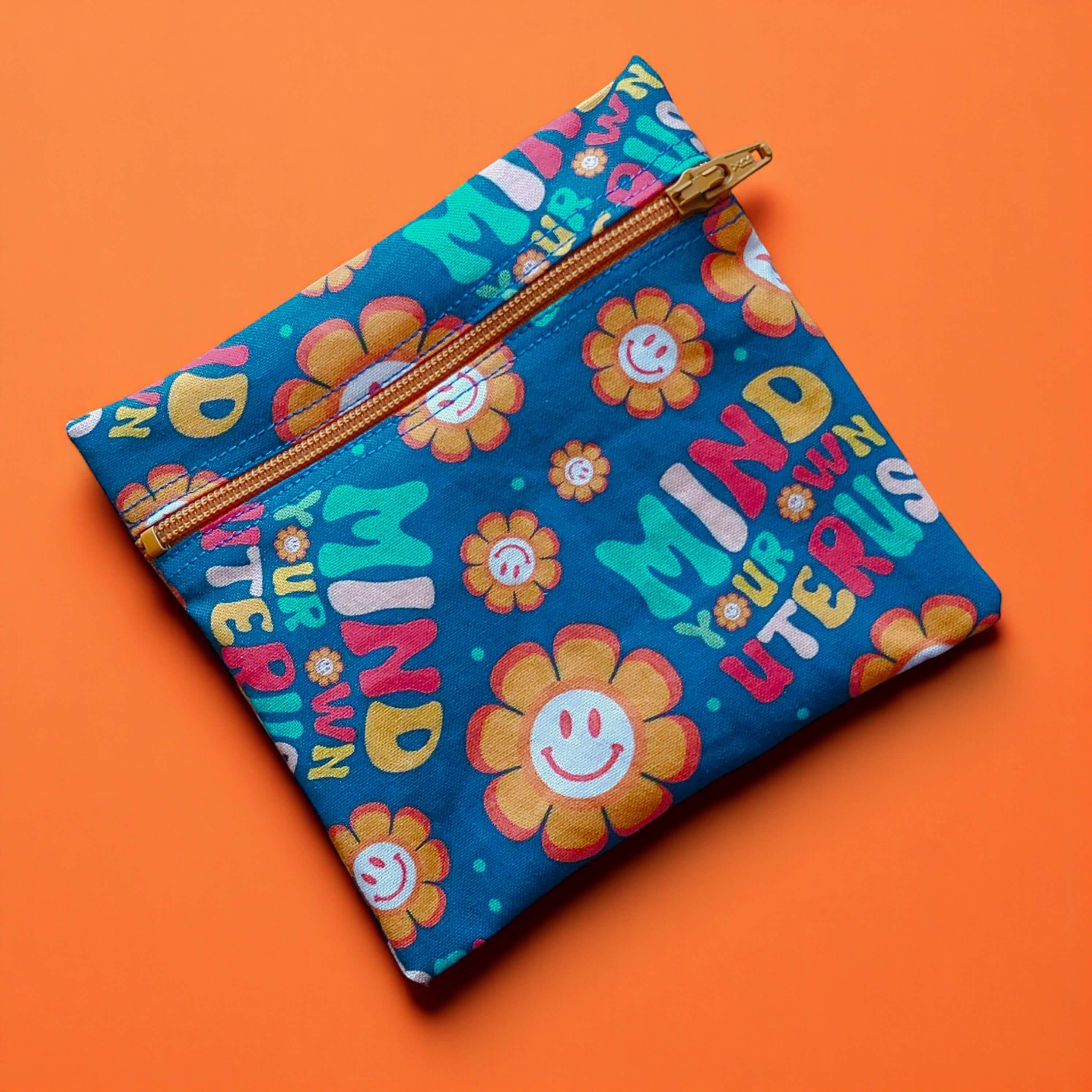 Menstrual Cup Pouch w/Zipper - Uterus/ Advocacy Themes - Image 3