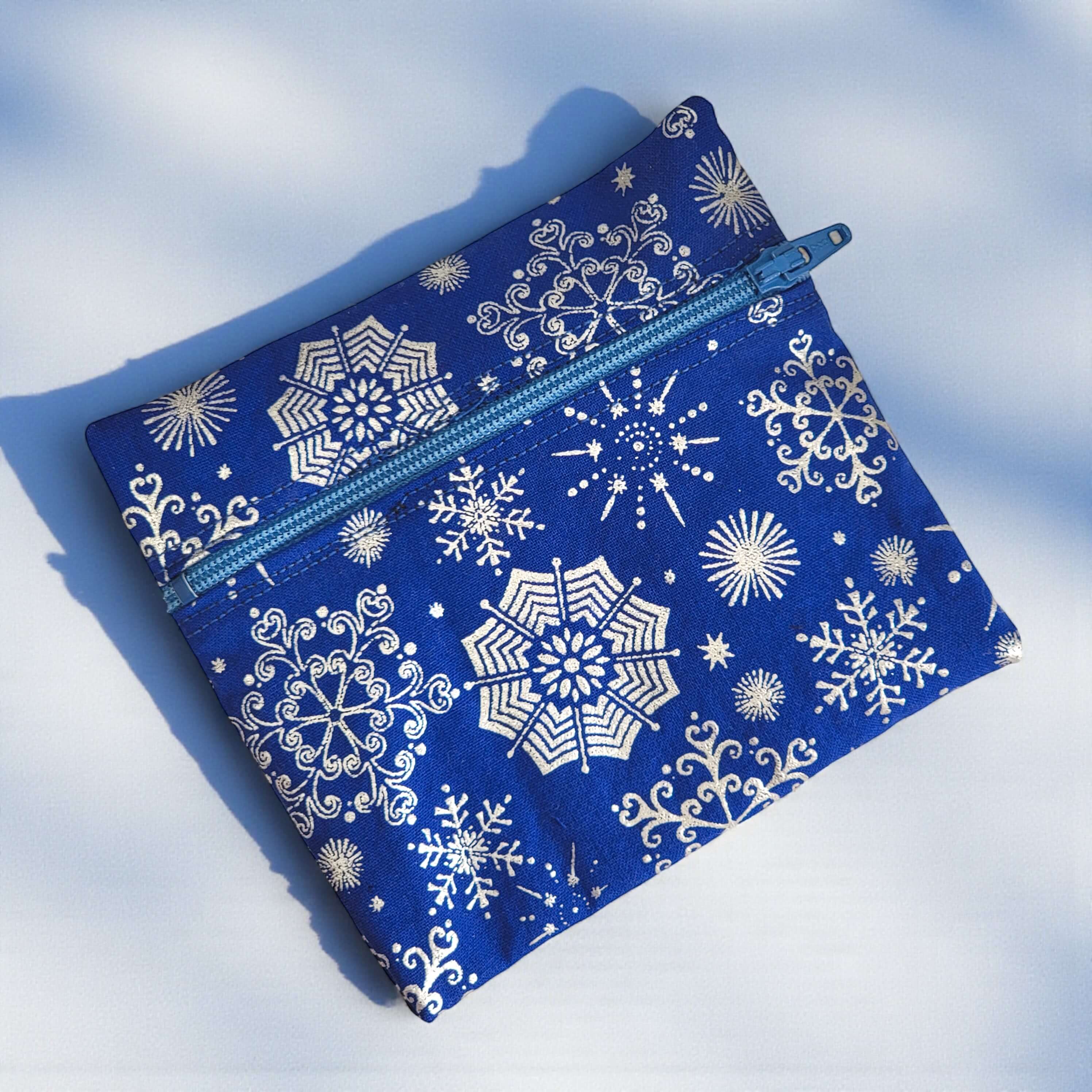 Menstrual Cup Pouch w/Zipper- Winter Themes - Image 2