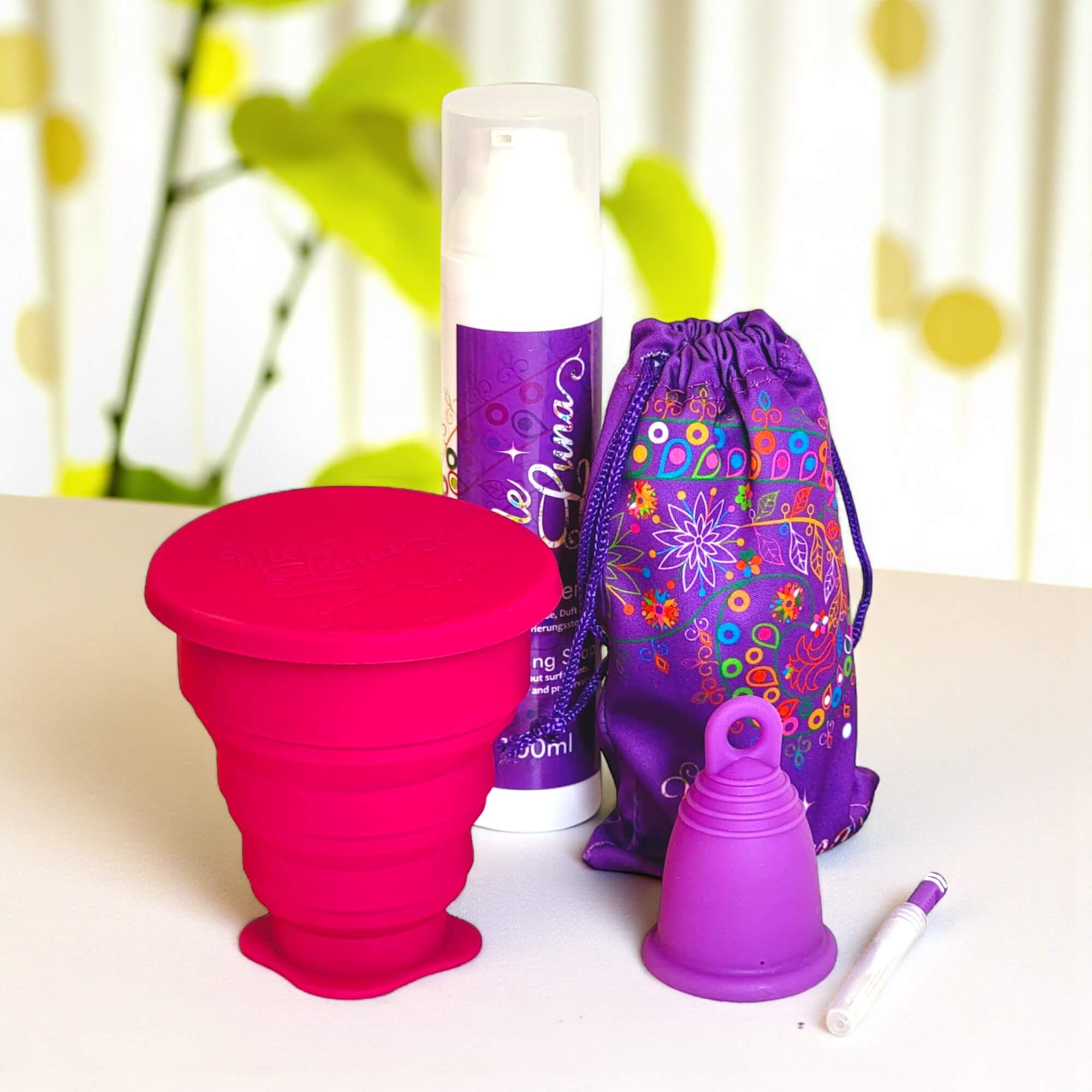 Menstrual Cup Starter Kit by MeLuna- Microwave Sterilizer PURPLE Cup - Image 5