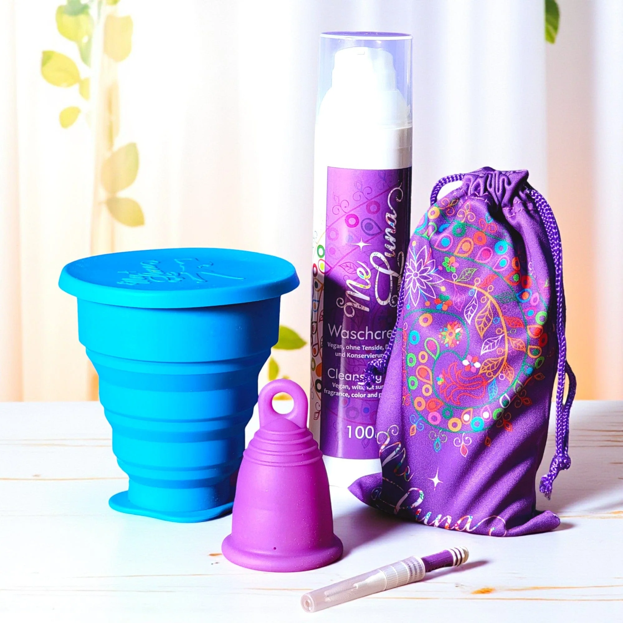 Menstrual Cup Starter Kit by MeLuna- Microwave Sterilizer PURPLE Cup - Image 8