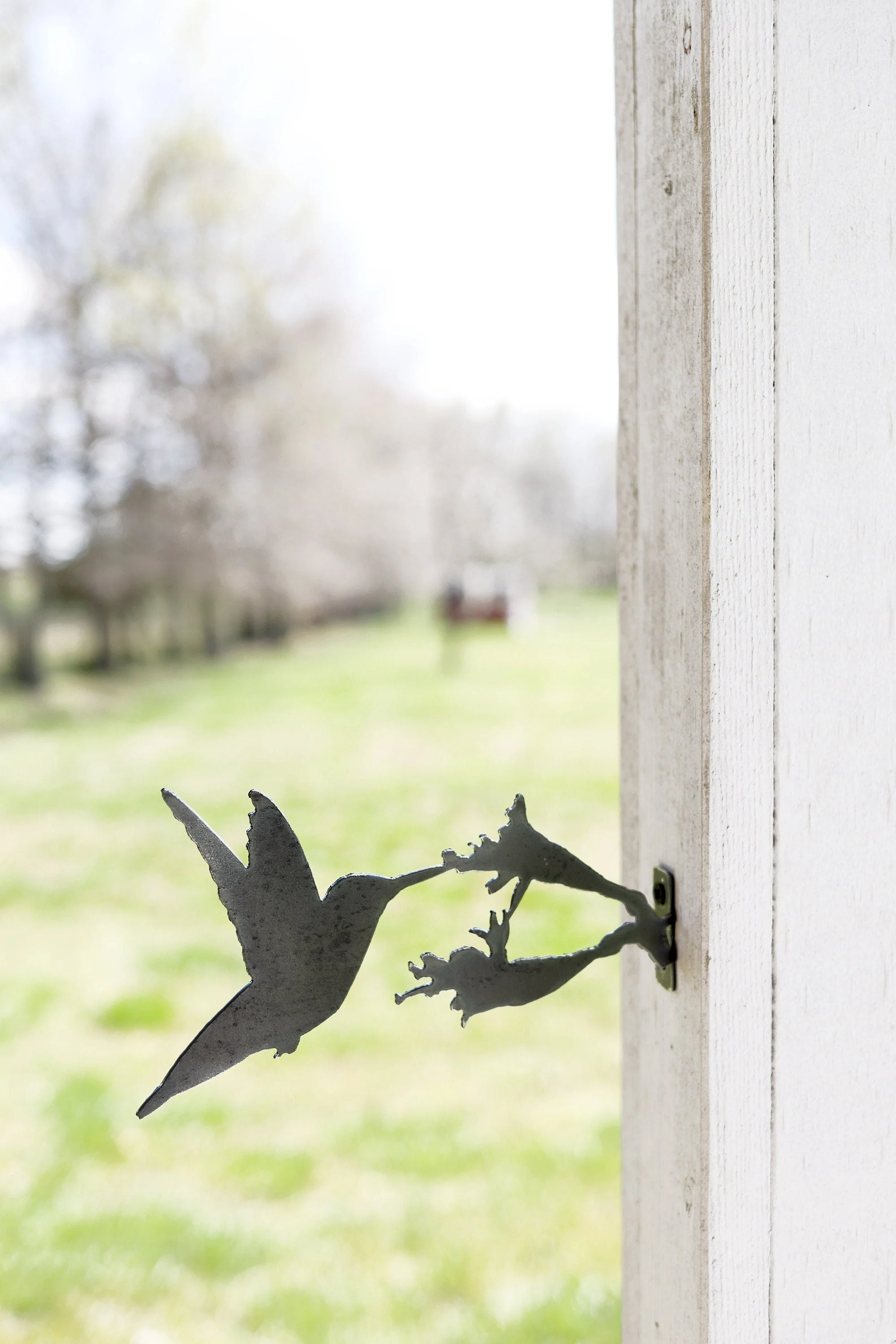 Metal Bird Statue - Hummingbird - Image 3