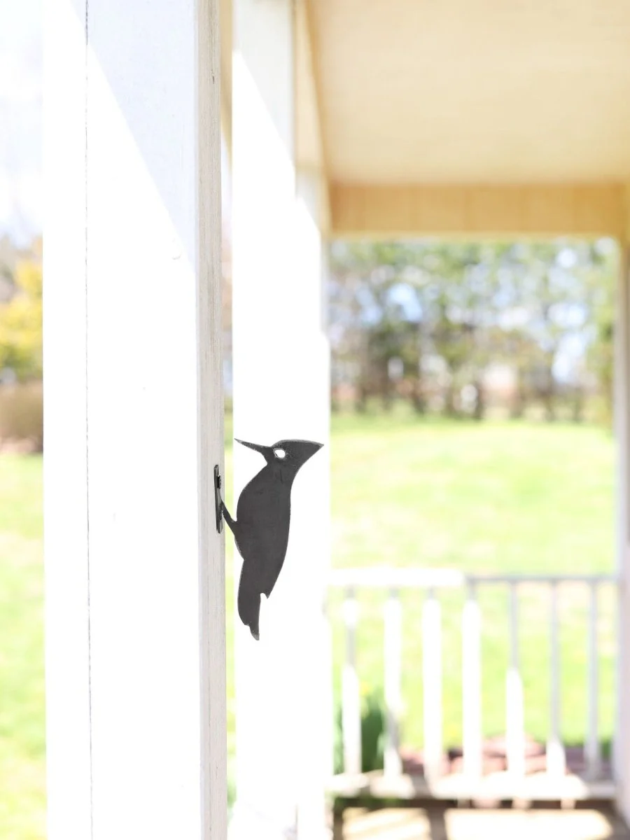 Metal Bird Statue - Woodpecker Bird Art - Image 5
