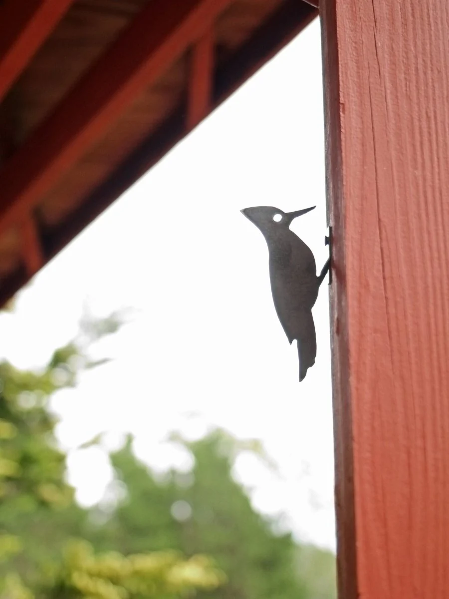 Metal Bird Statue - Woodpecker Bird Art - Image 8