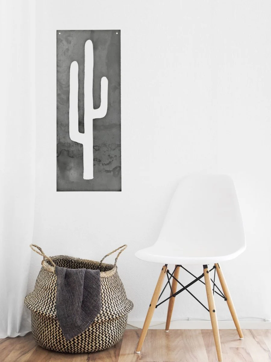 Metal Cactus Home Decor Panel - Image 5