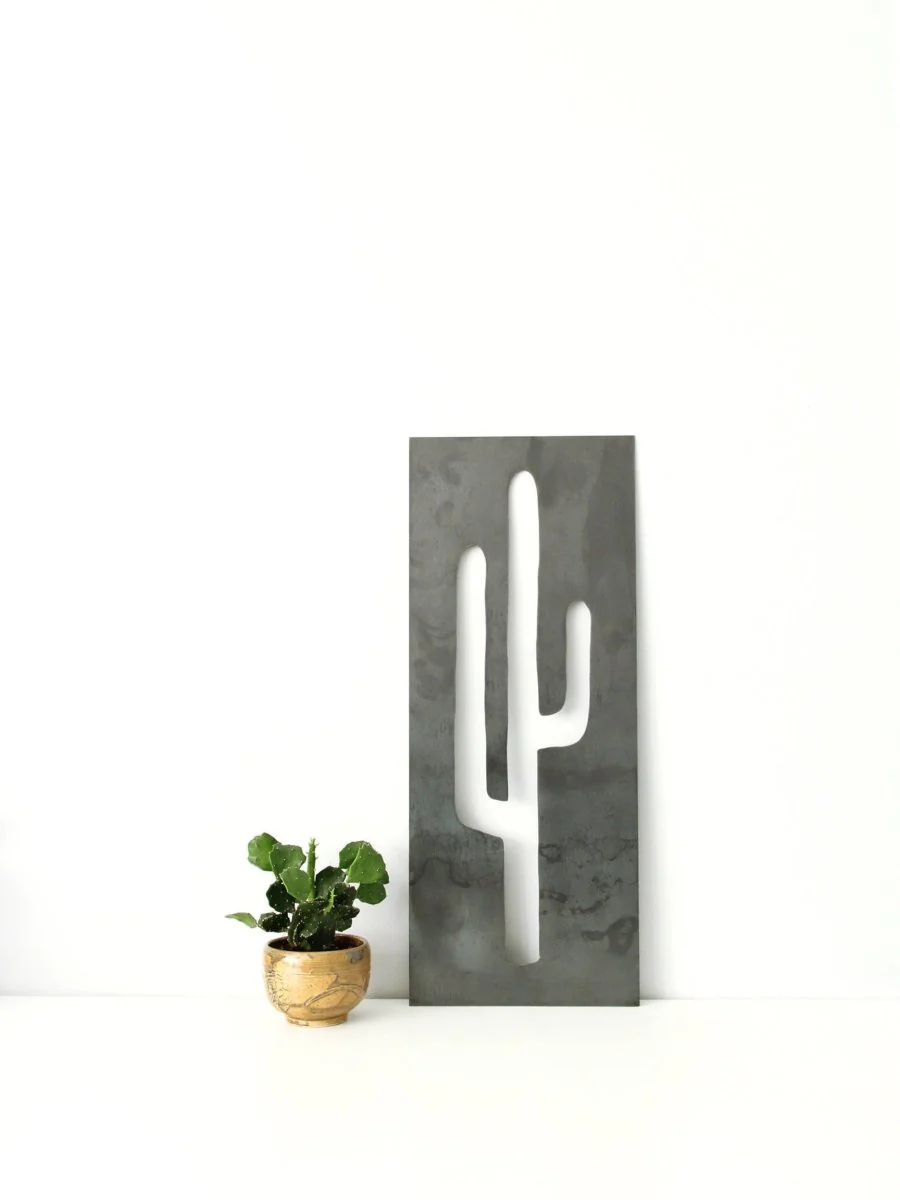 Metal Cactus Home Decor Panel - Image 6