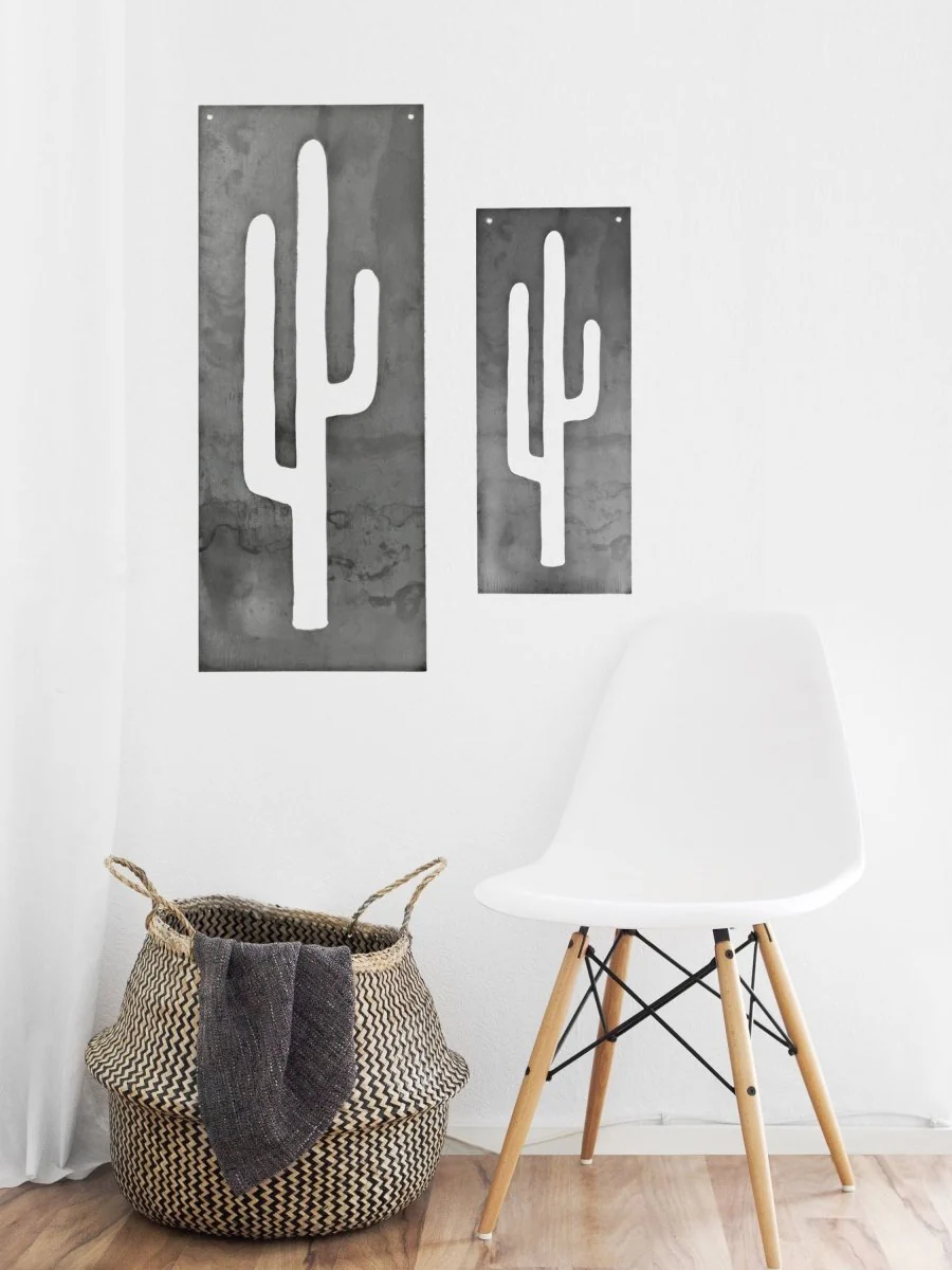Metal Cactus Home Decor Panel - Image 8