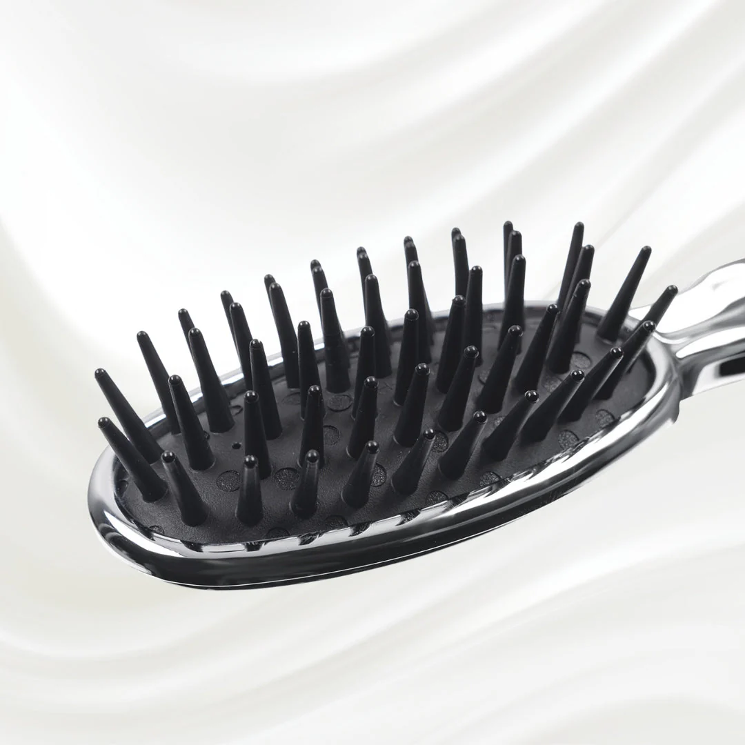 Metallic Pneumatic Detangling Hairbrush - Image 2