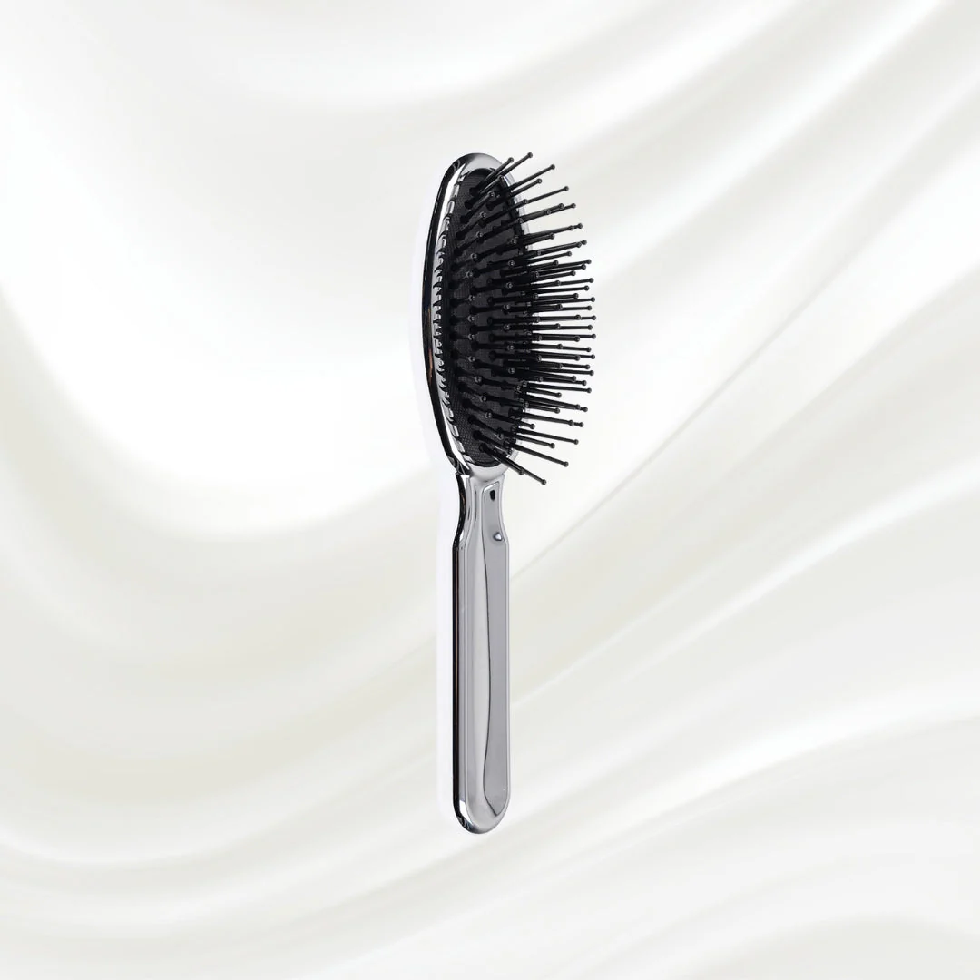 Metallic Pneumatic Oval Synthetic Pin Hairbrush - Image 13