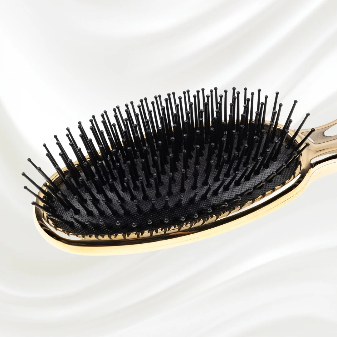 Metallic Pneumatic Oval Synthetic Pin Hairbrush - Image 17