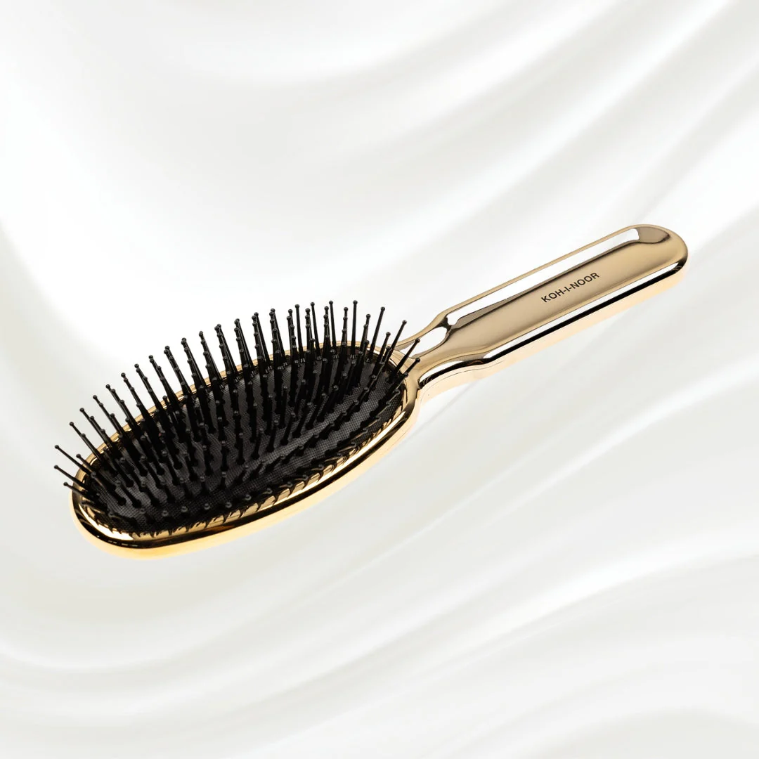 Metallic Pneumatic Oval Synthetic Pin Hairbrush - Image 18