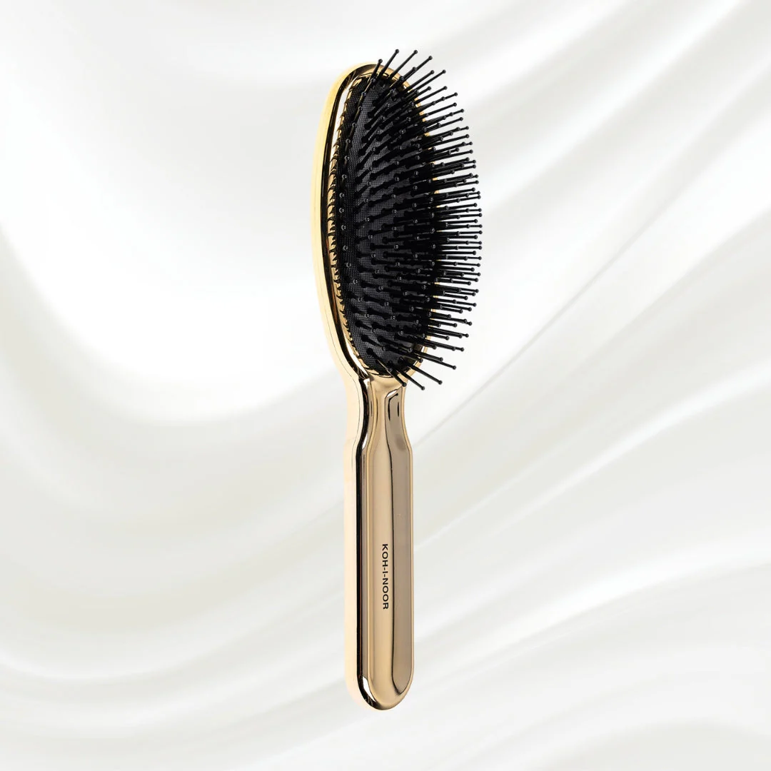 Metallic Pneumatic Oval Synthetic Pin Hairbrush - Image 19