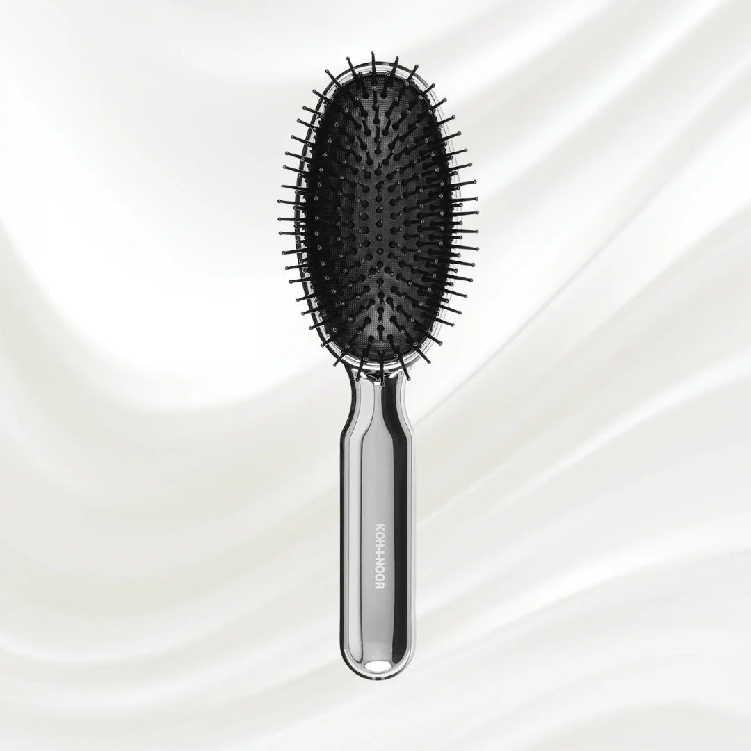 Metallic Pneumatic Oval Synthetic Pin Hairbrush - Image 20