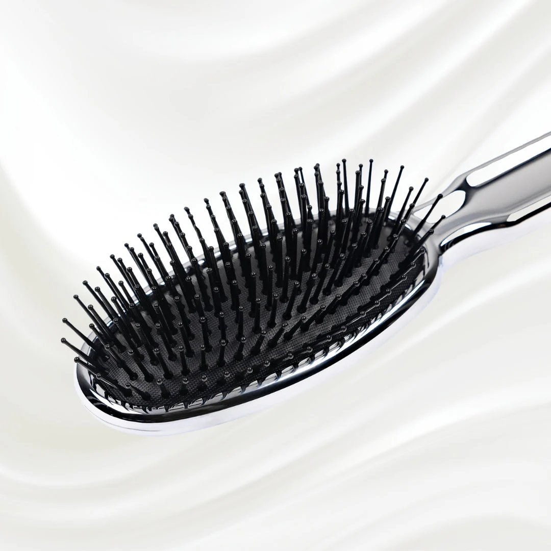 Metallic Pneumatic Oval Synthetic Pin Hairbrush - Image 22