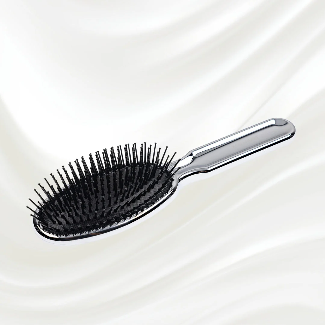Metallic Pneumatic Oval Synthetic Pin Hairbrush - Image 24