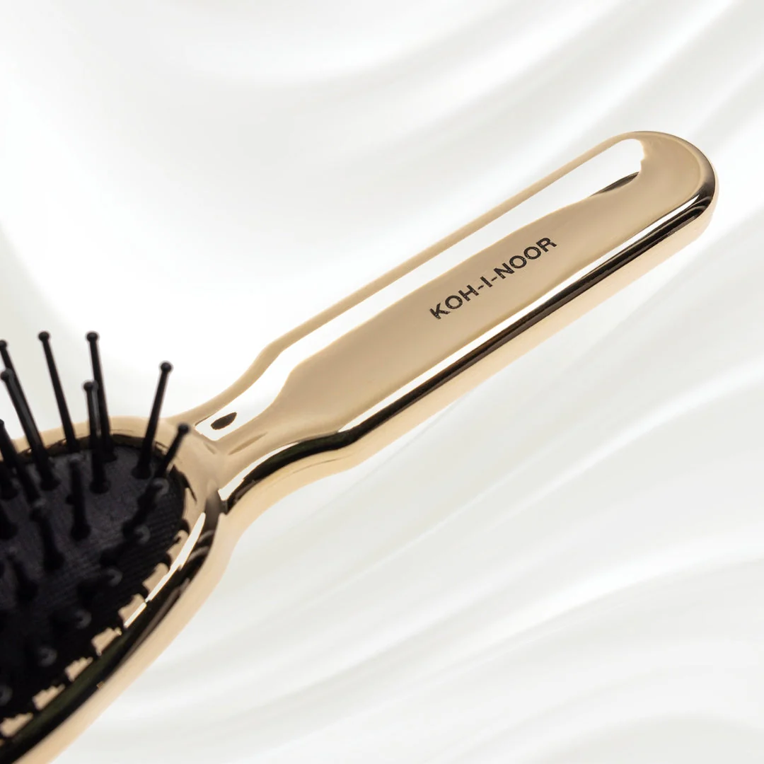 Metallic Pneumatic Oval Synthetic Pin Hairbrush - Image 5