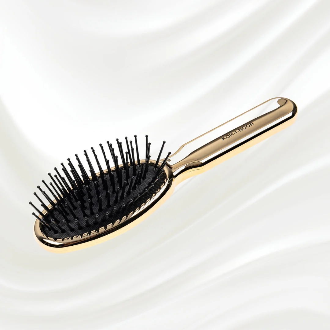 Metallic Pneumatic Oval Synthetic Pin Hairbrush - Image 6