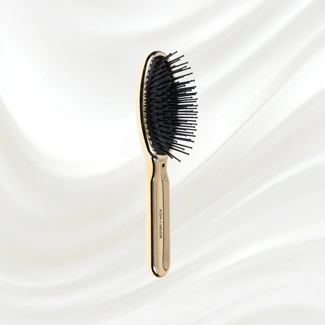 Metallic Pneumatic Oval Synthetic Pin Hairbrush - Image 7