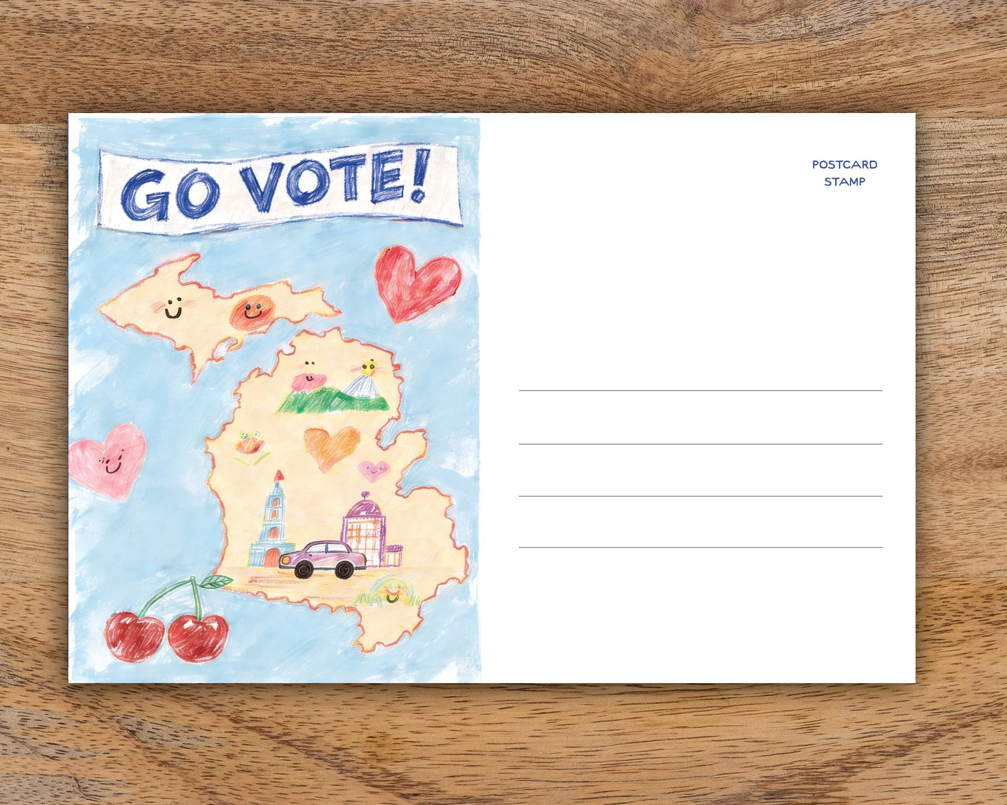 Michigan Voter Postcards - Blank 4x6 Voter Postcards - Image 3