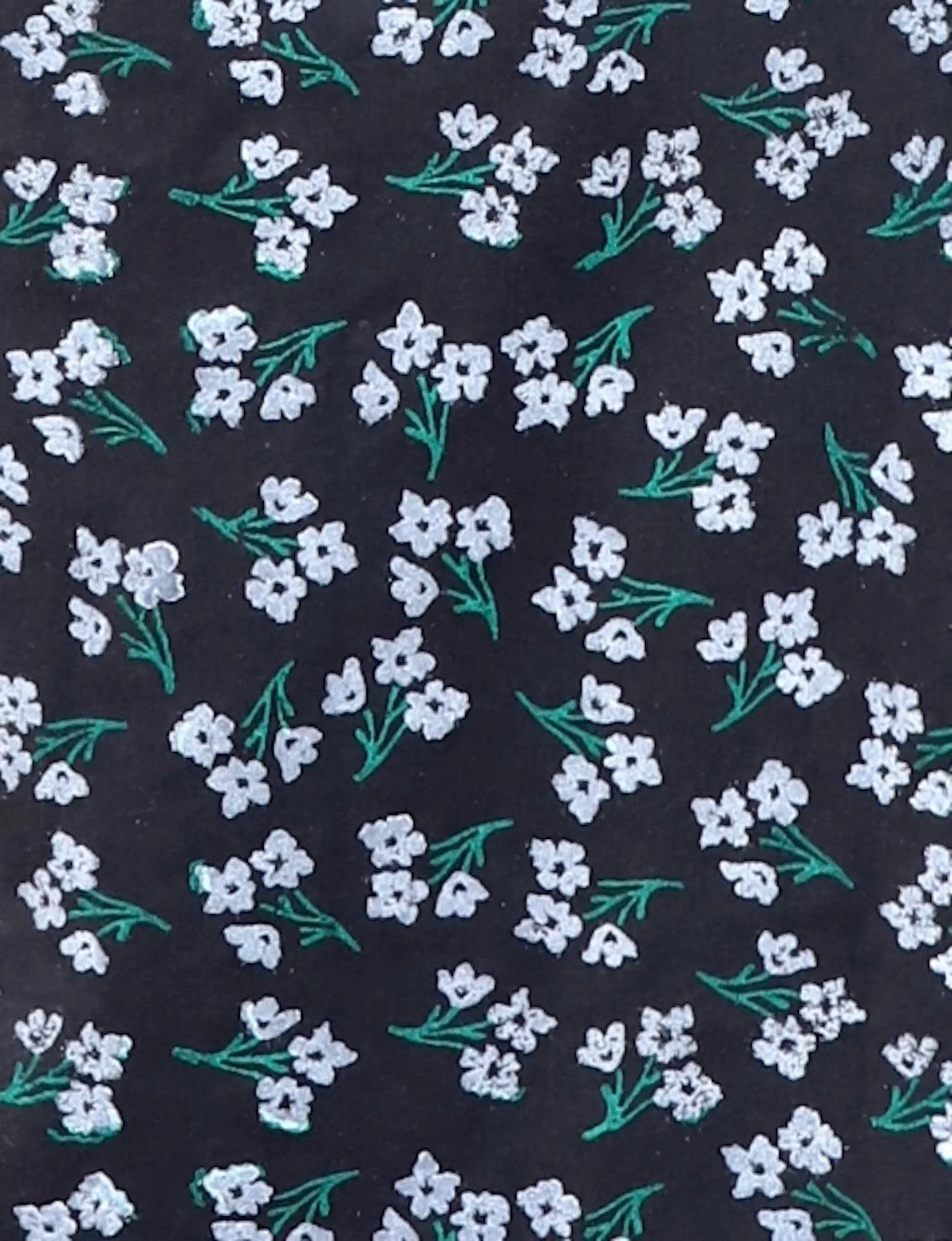 Midnight Blooms Organic Wrap Dress - Image 5
