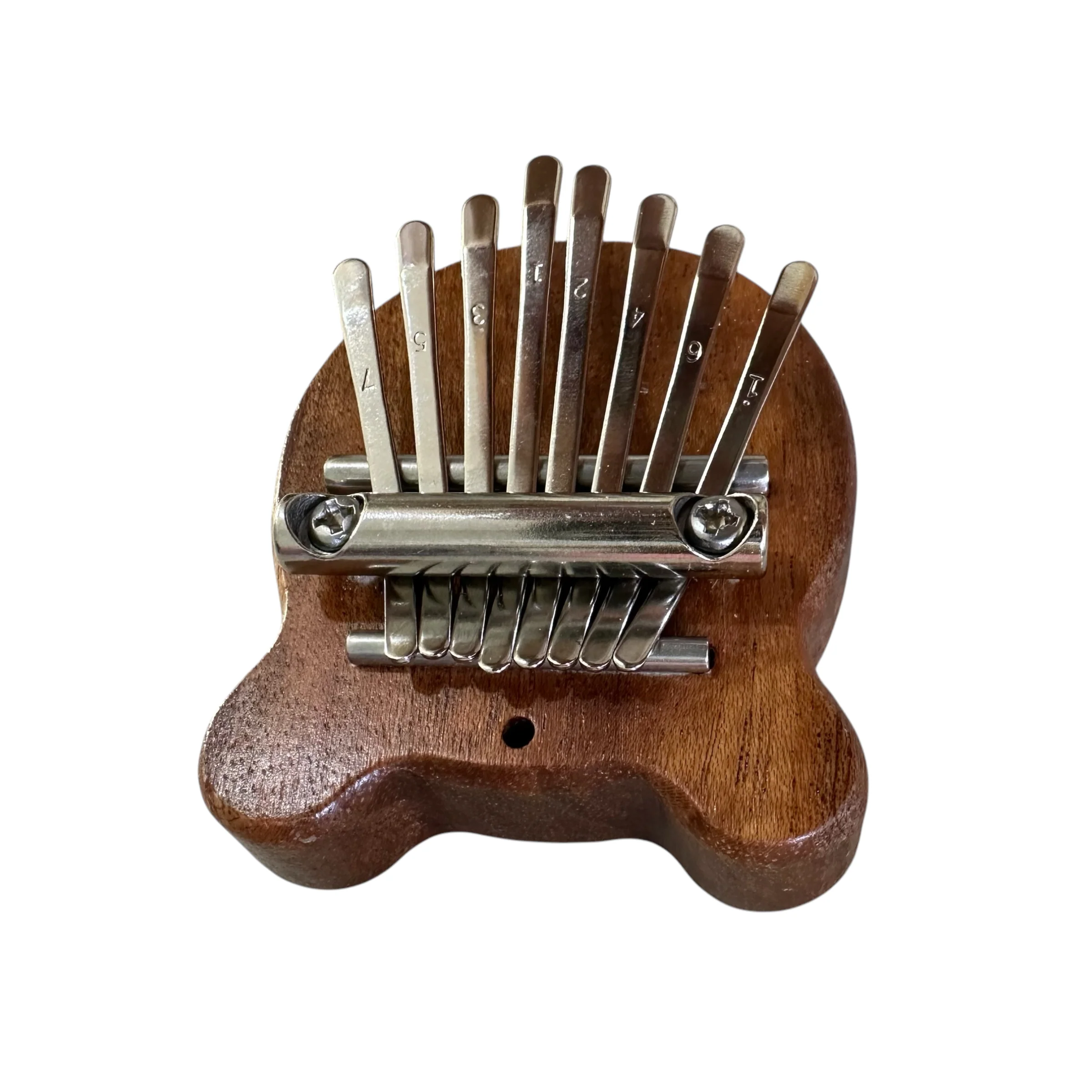 Mini Bear-Shaped Wooden Kalimba – 8-Key Thumb Piano - Image 2