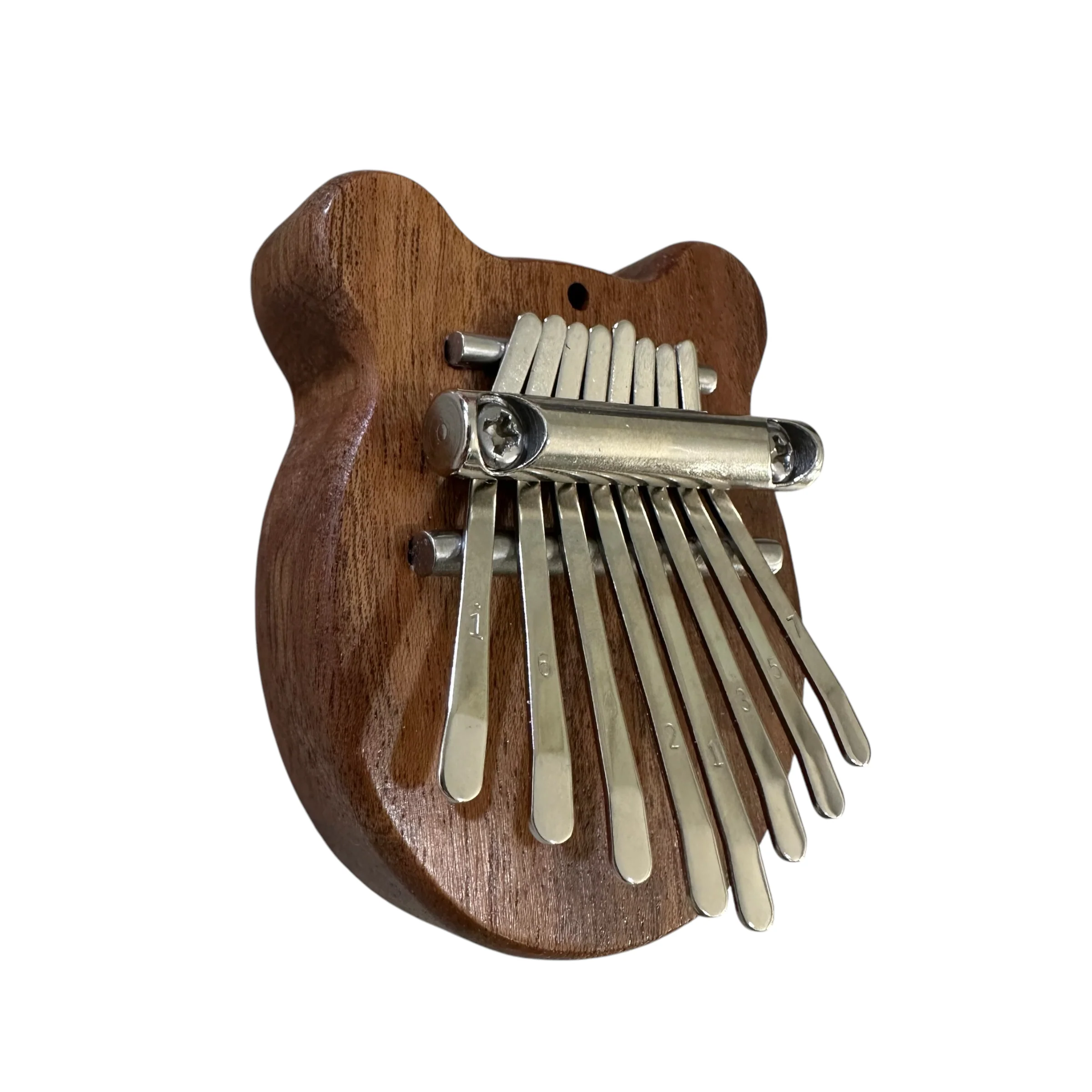 Mini Bear-Shaped Wooden Kalimba – 8-Key Thumb Piano - Image 3