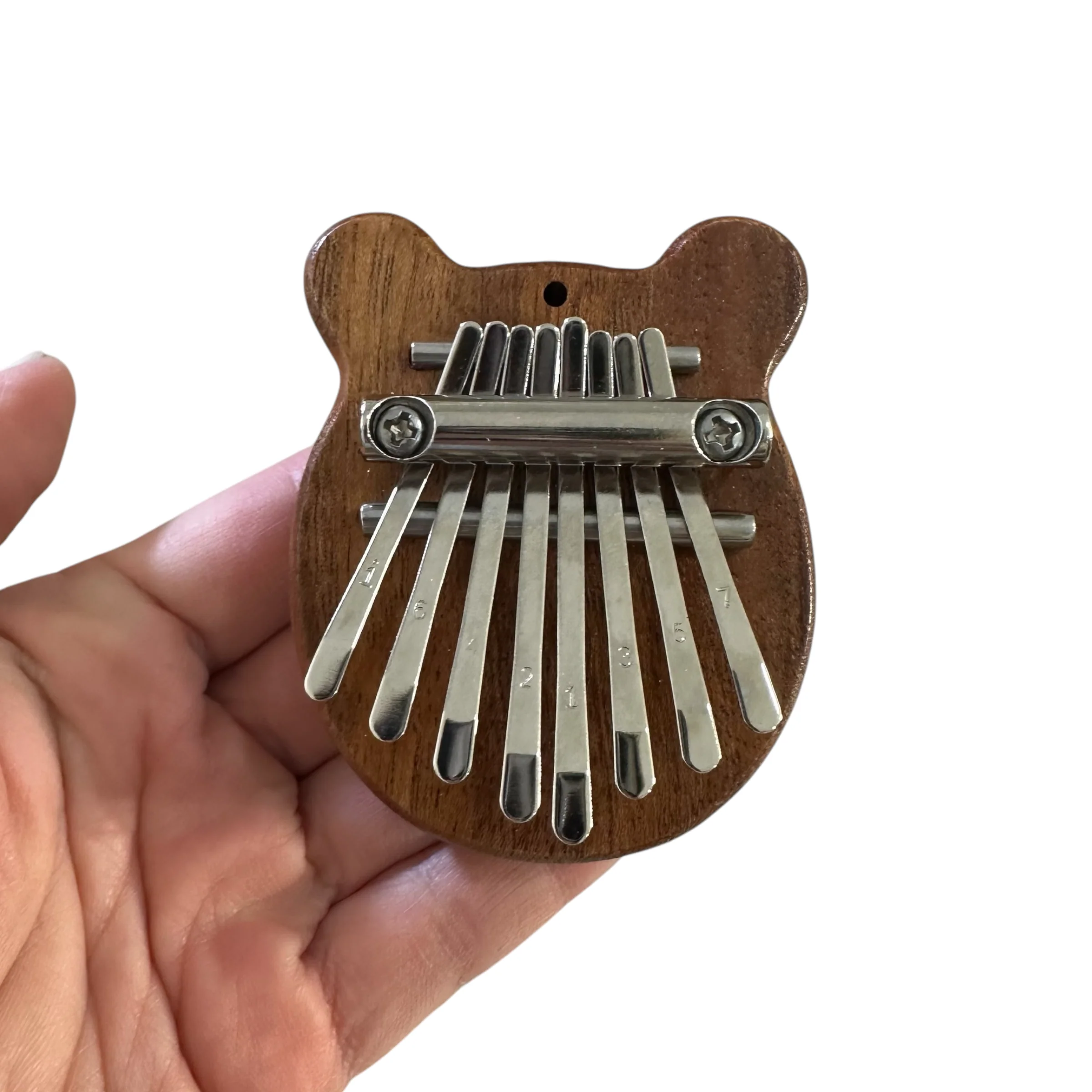 Mini Bear-Shaped Wooden Kalimba – 8-Key Thumb Piano - Image 5