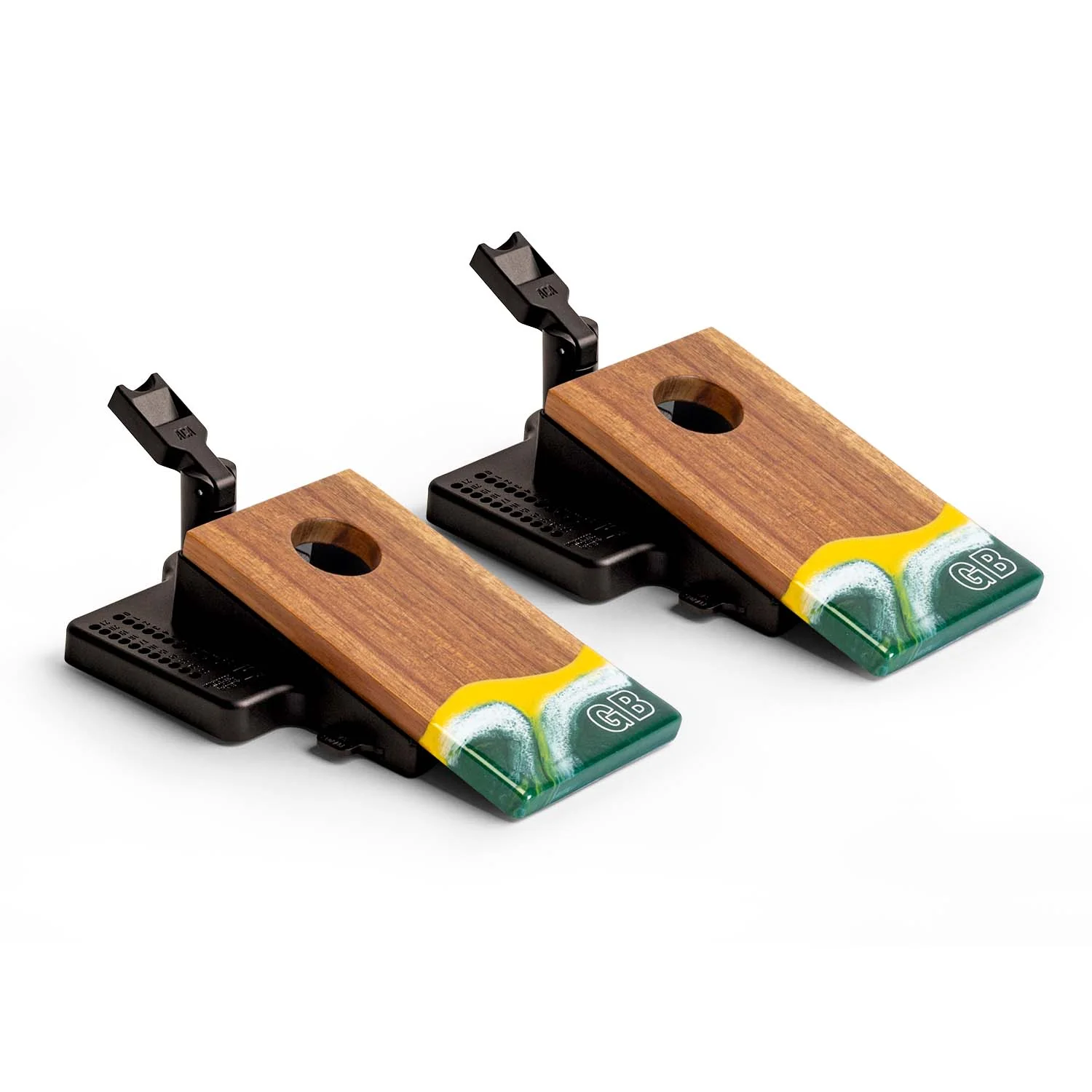 Mini Tabletop Resin & Wood Cornhole Set | Gameday Collection - Image 11