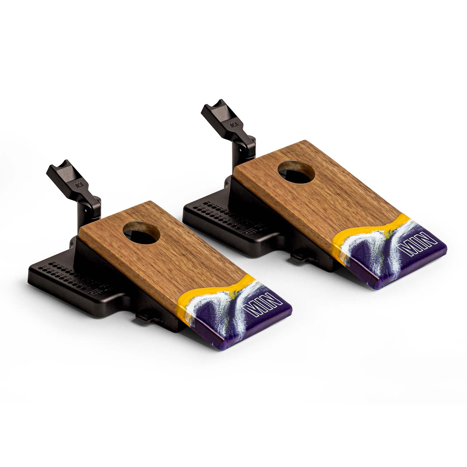 Mini Tabletop Resin & Wood Cornhole Set | Gameday Collection - Image 14