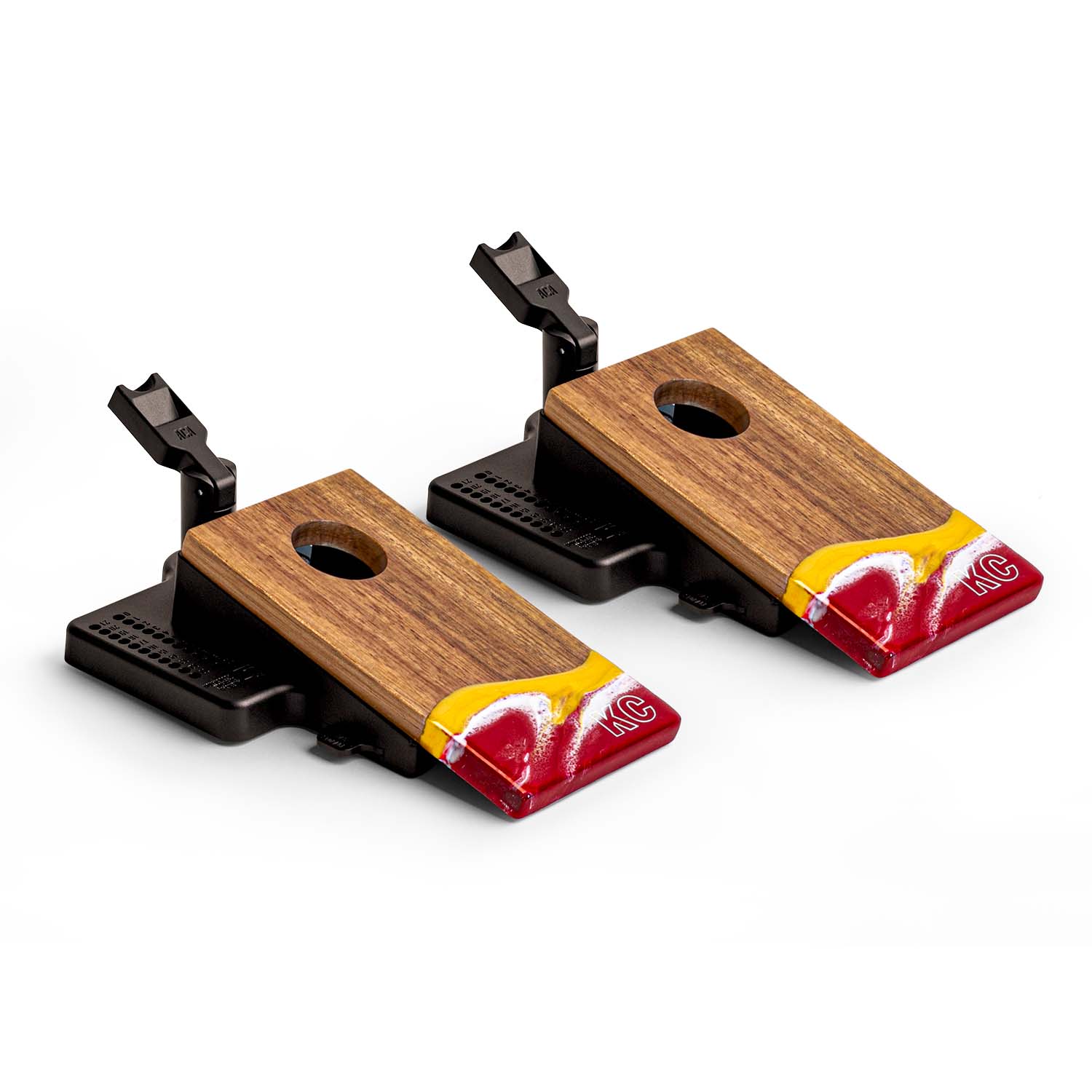 Mini Tabletop Resin & Wood Cornhole Set | Gameday Collection - Image 17