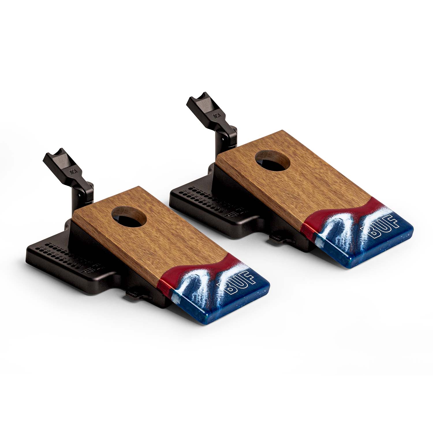 Mini Tabletop Resin & Wood Cornhole Set | Gameday Collection - Image 2