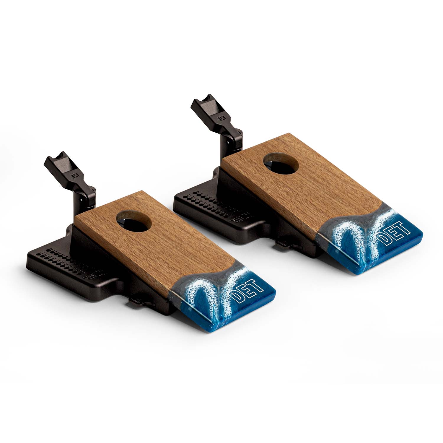 Mini Tabletop Resin & Wood Cornhole Set | Gameday Collection - Image 8