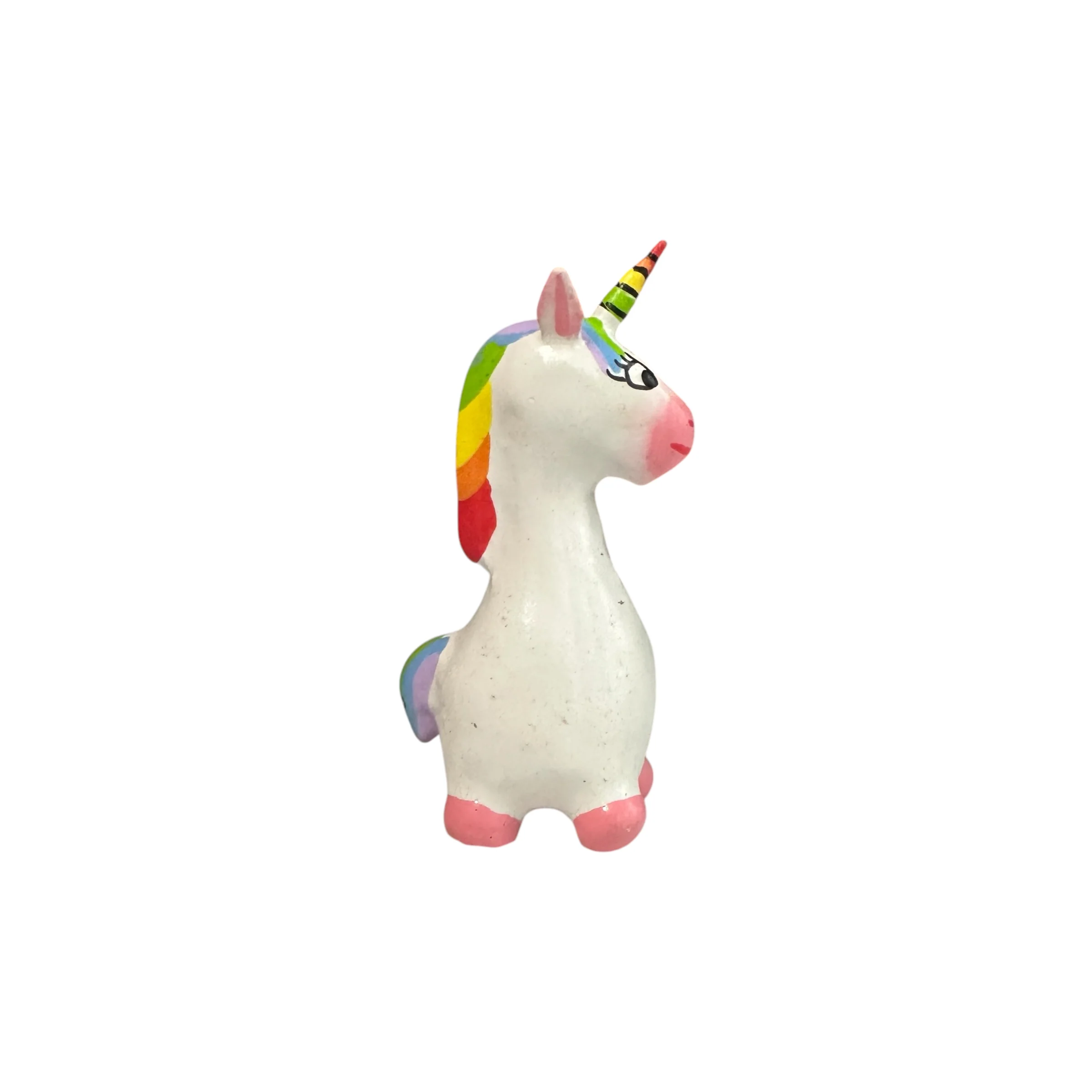 Mini Wooden Unicorn Figurine - Image 3
