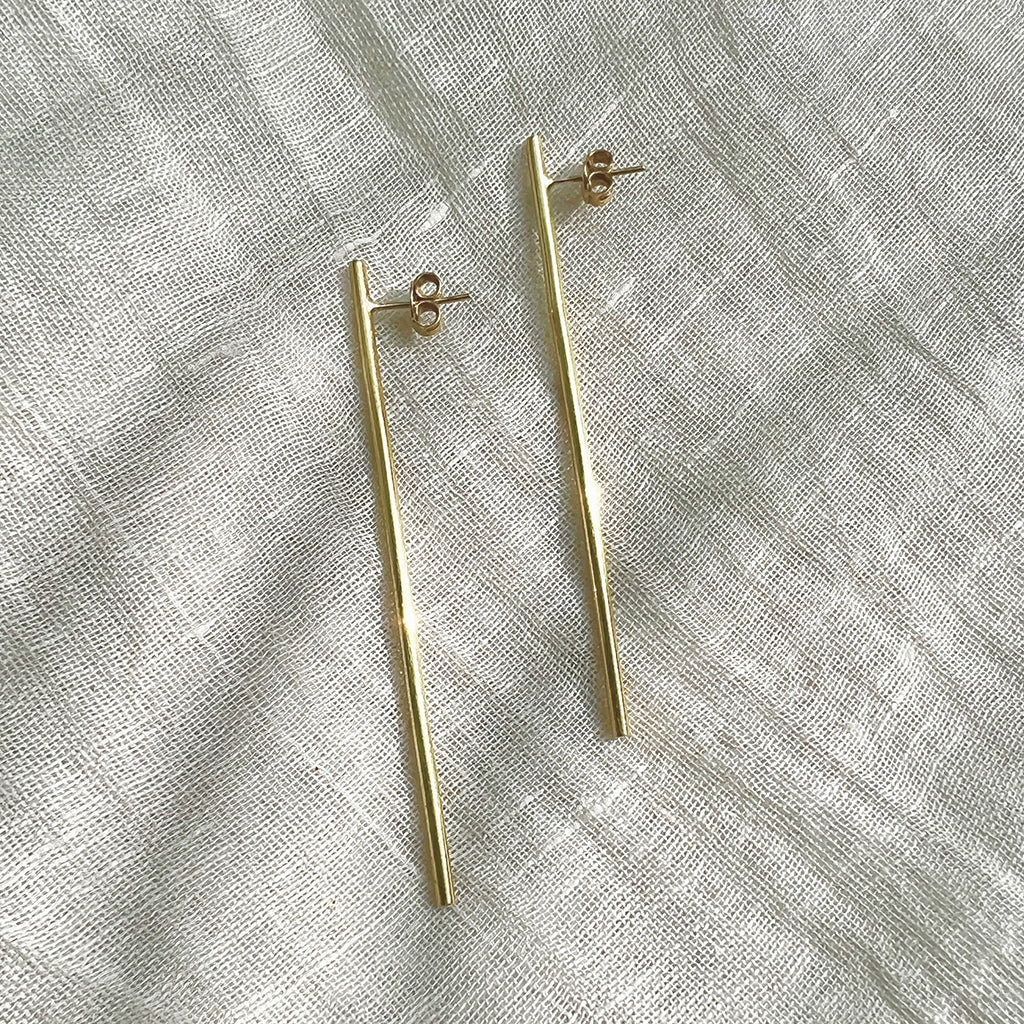 Minimal Bar Earrings - Image 2